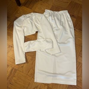 Elegant White Three-Piece Set